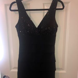 Black cocktail dress